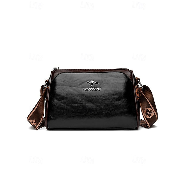Crossbody Vintage Shoulder Bag Faux Leather