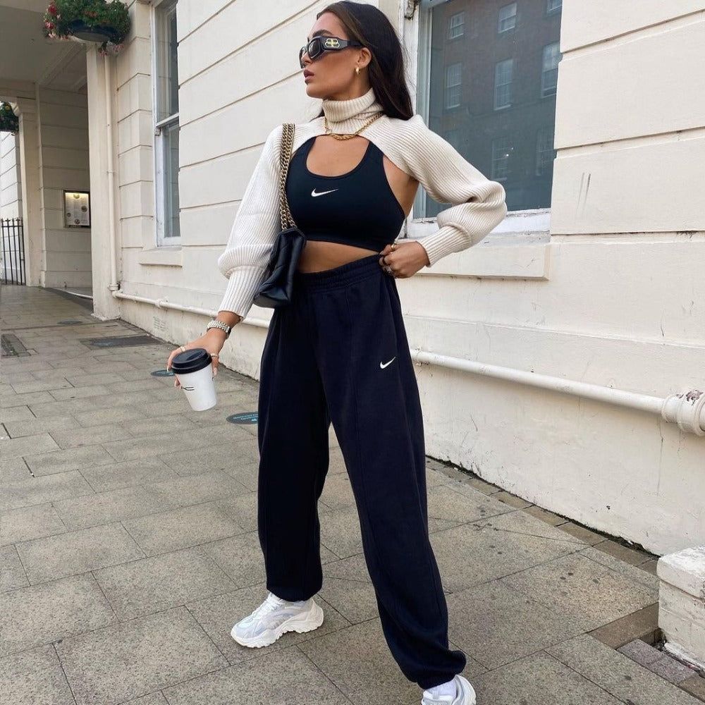 Style Sense Knitted Turtleneck Crop Top Sweater 5