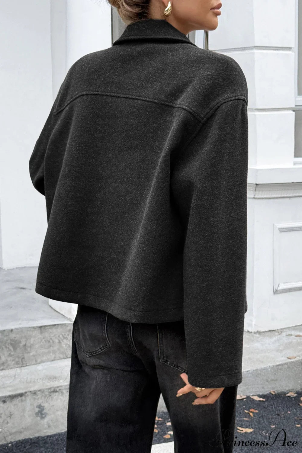 Elegant Long Sleeve Coat for All-Season Versatility