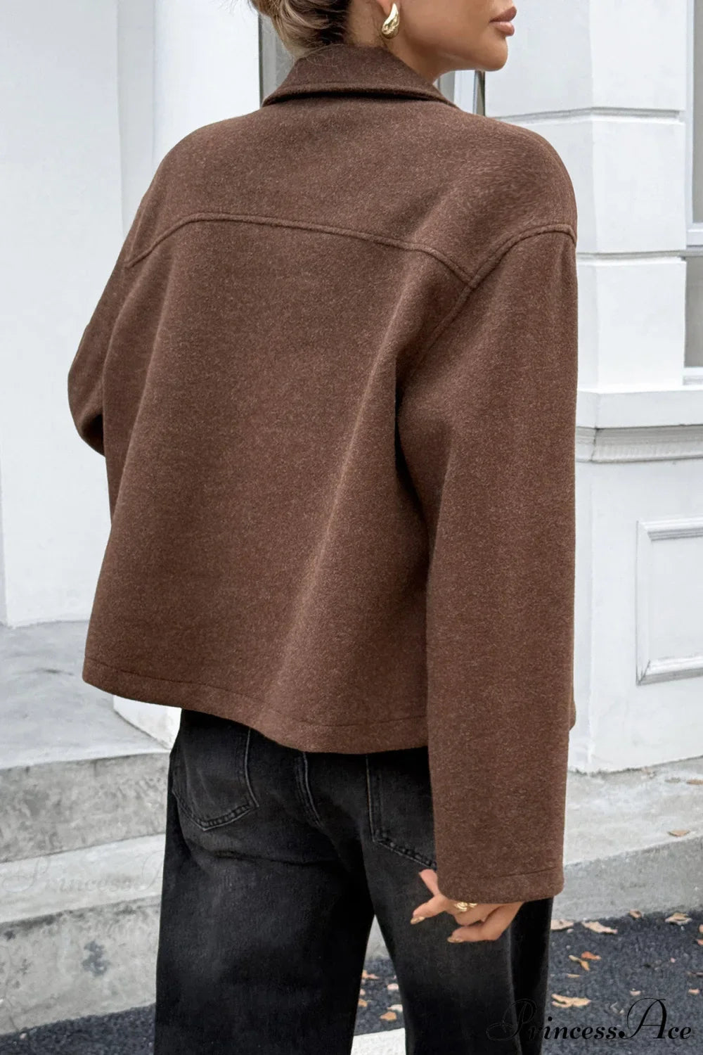 Elegant Long Sleeve Coat for All-Season Versatility