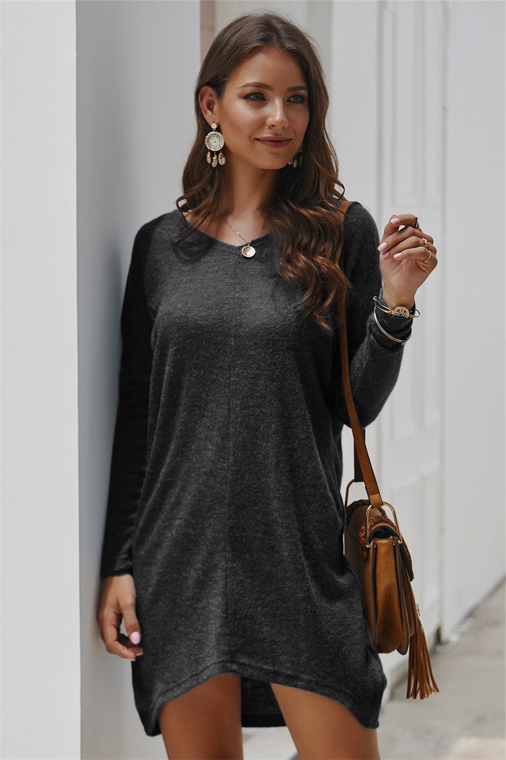 RadyRin Chic Sweater Dress for Effortless Style and Comfort