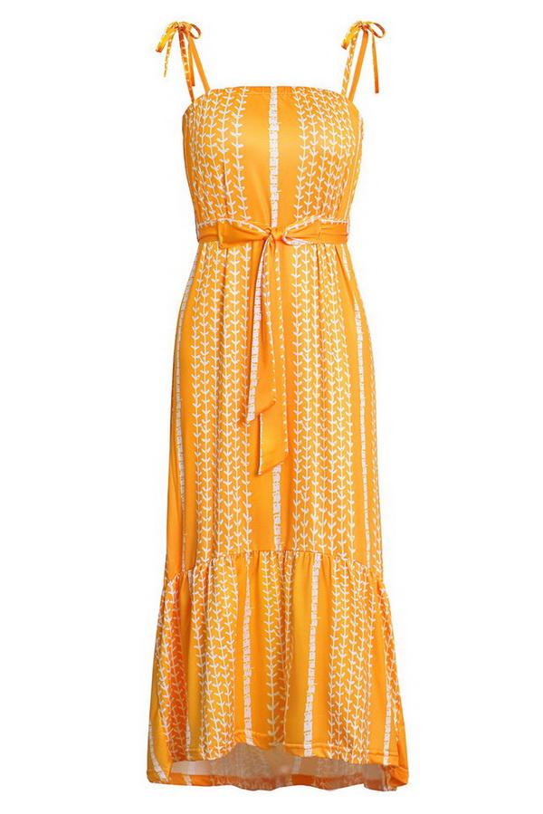 Single Breasted Long-sleeved Chiffon Print Dress