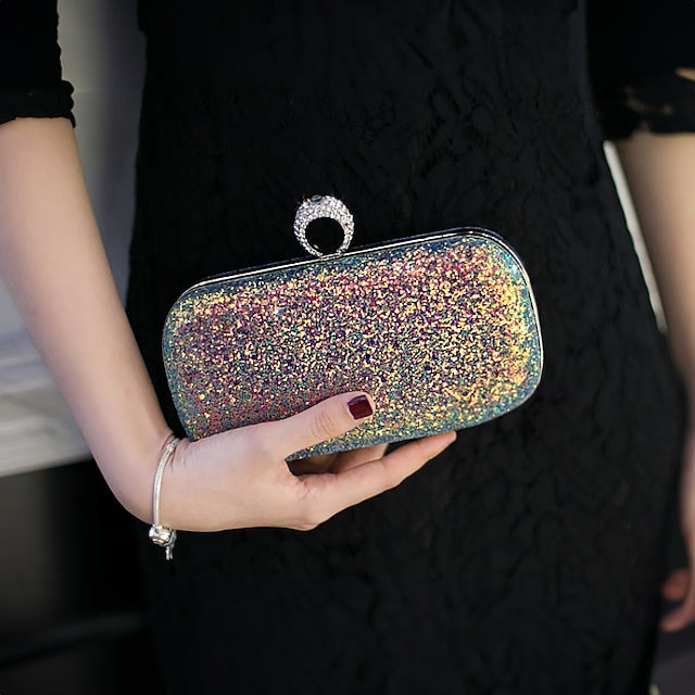 Wristlet Leather PU Bags Clutch Evening Bag
