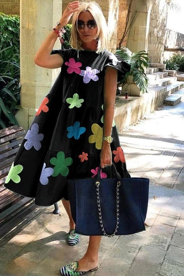 Lovely Sweet Print A-line Dress Fashionpara