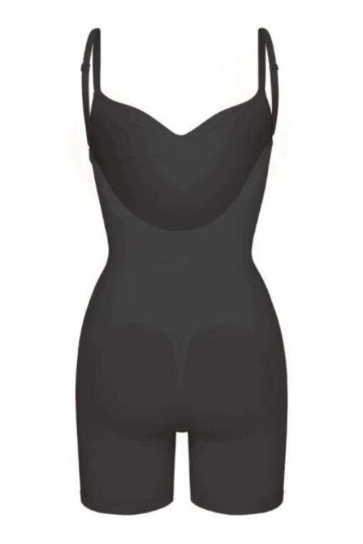 Low Back One Piece Bodysuit Shapewear - Mid Thigh - Fashionpara
