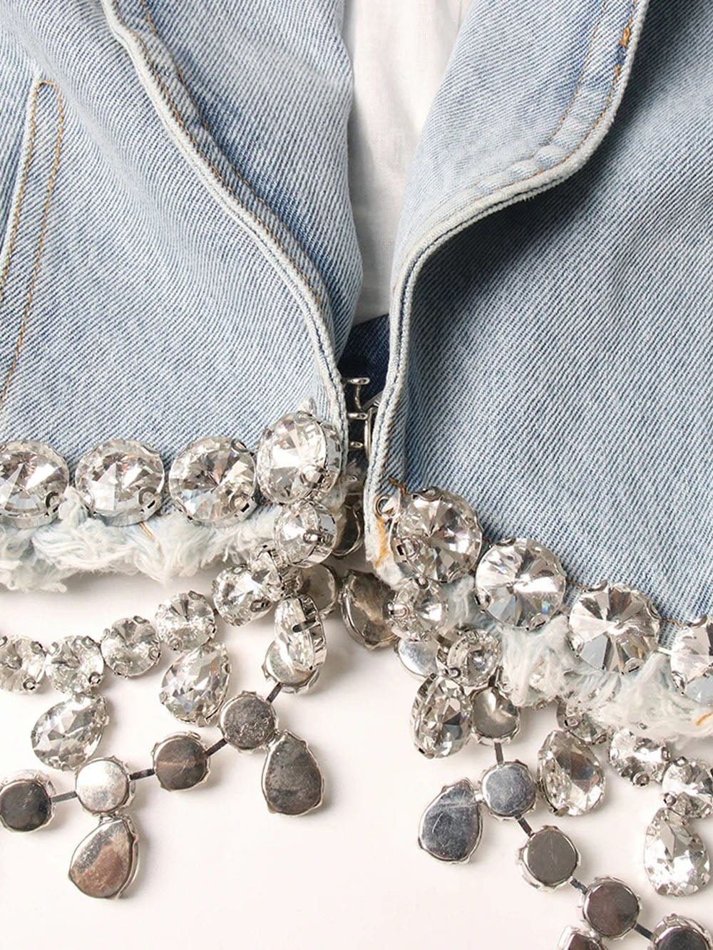 Diamond Denim Jacket - Fashionpara