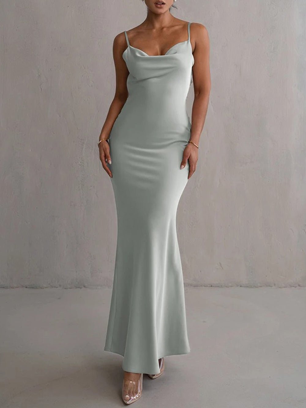 Backless Bodycon Maxi - Fashionpara