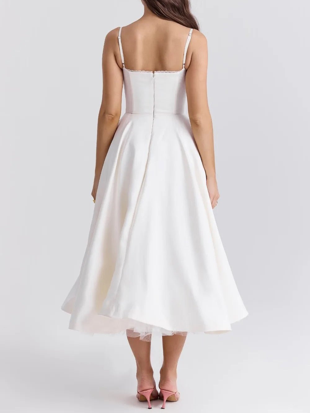 Backless Midi Dress - Fashionpara