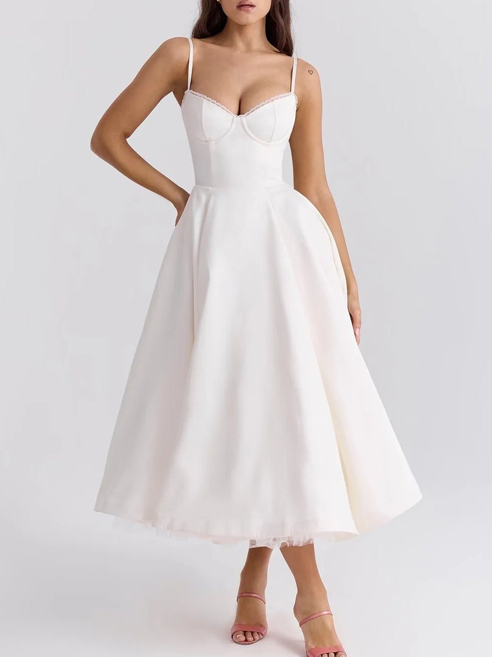 Backless Midi Dress - Fashionpara