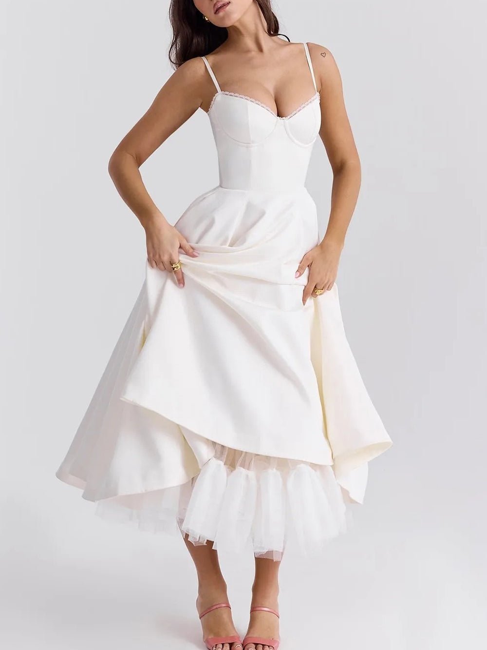 Backless Midi Dress - Fashionpara