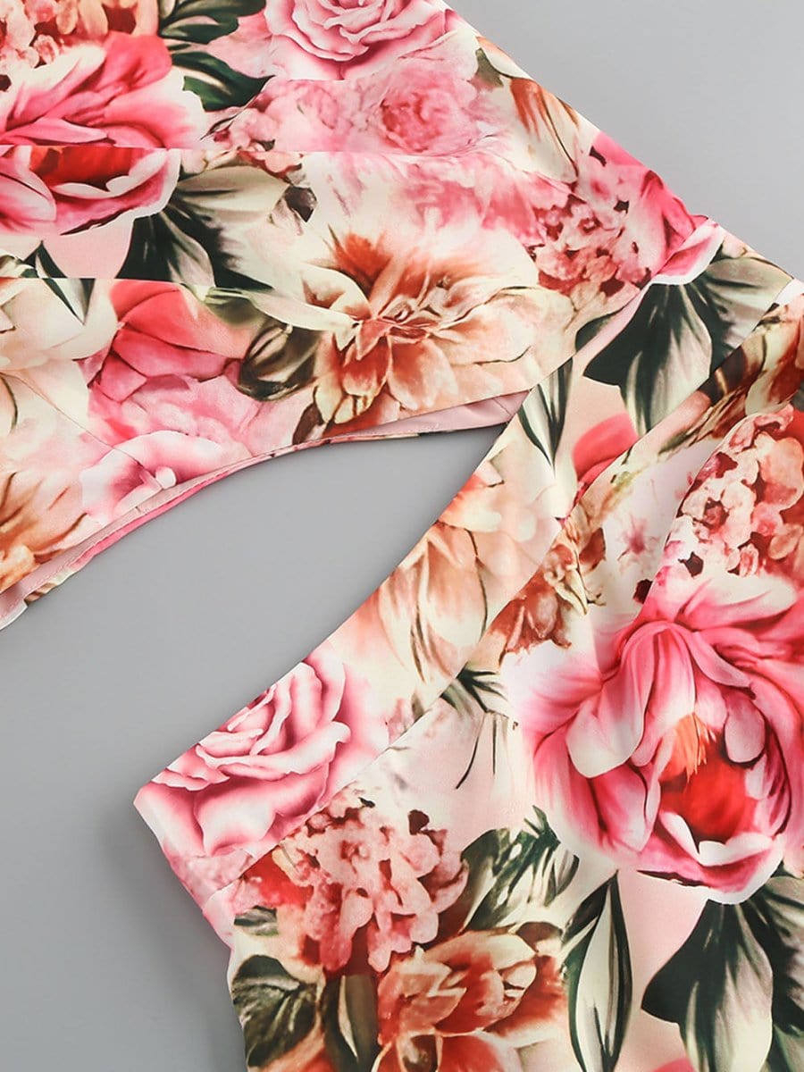 Asymmetrical Ruffle Maxi - Fashionpara