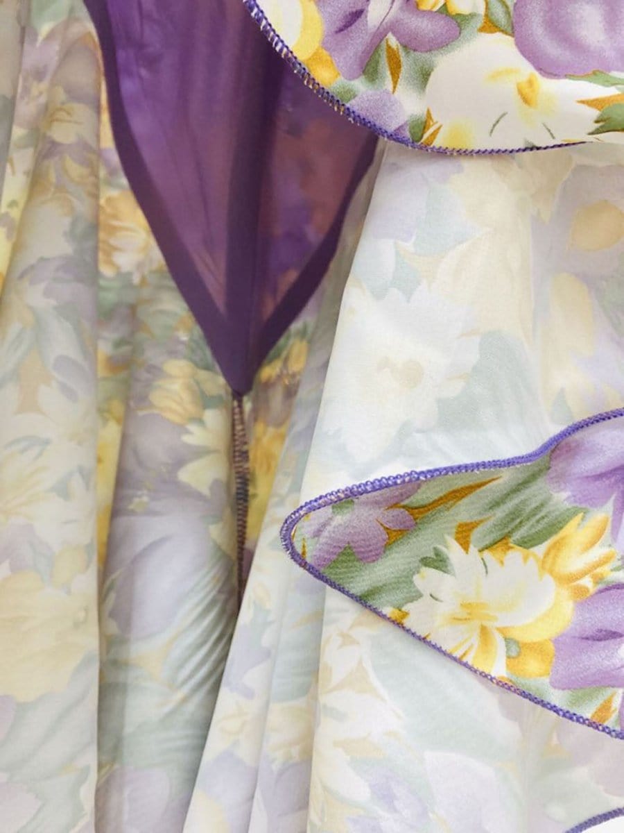 Asymmetrical Ruffle Maxi - Fashionpara