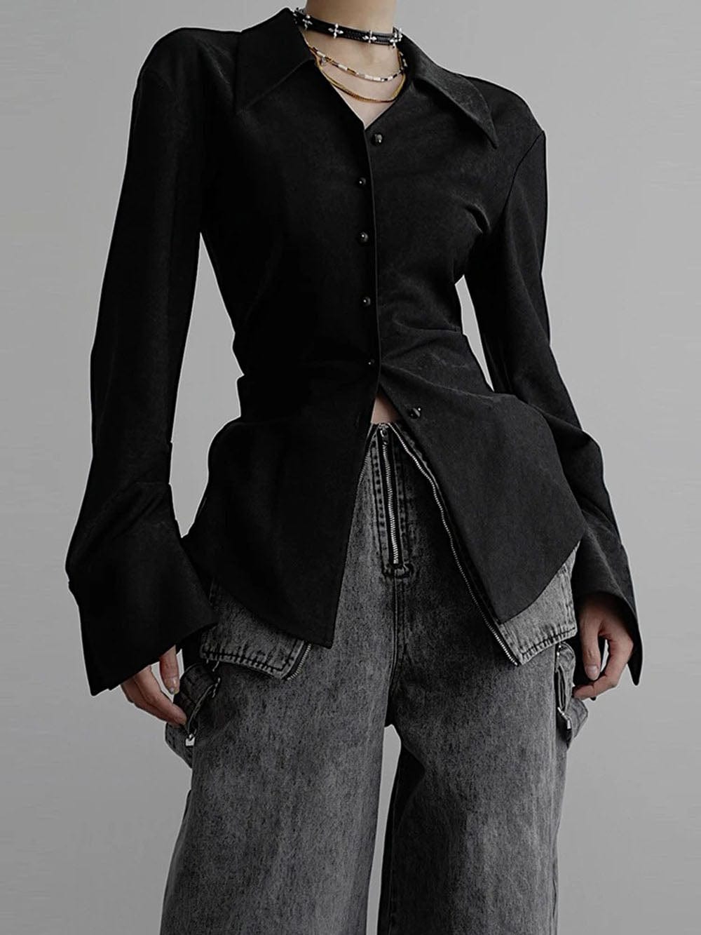 Single Breasted Blouse - Fashionpara