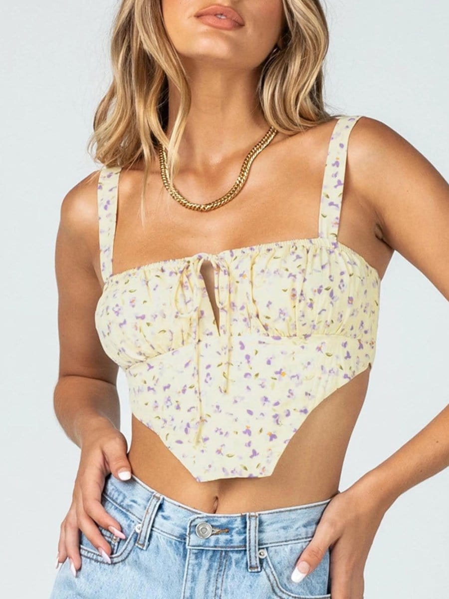 Hollow Sleeveless Top - Fashionpara