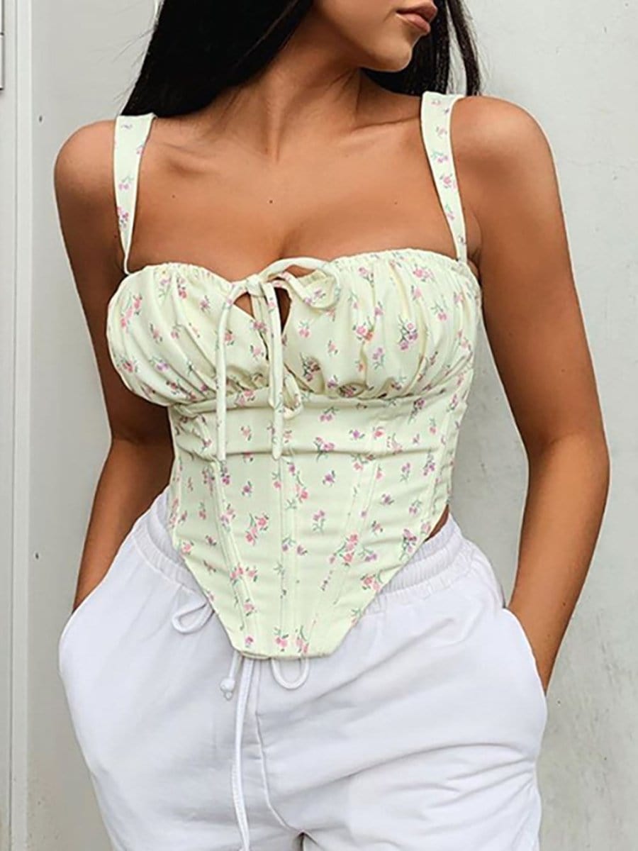 Hollow Sleeveless Top - Fashionpara