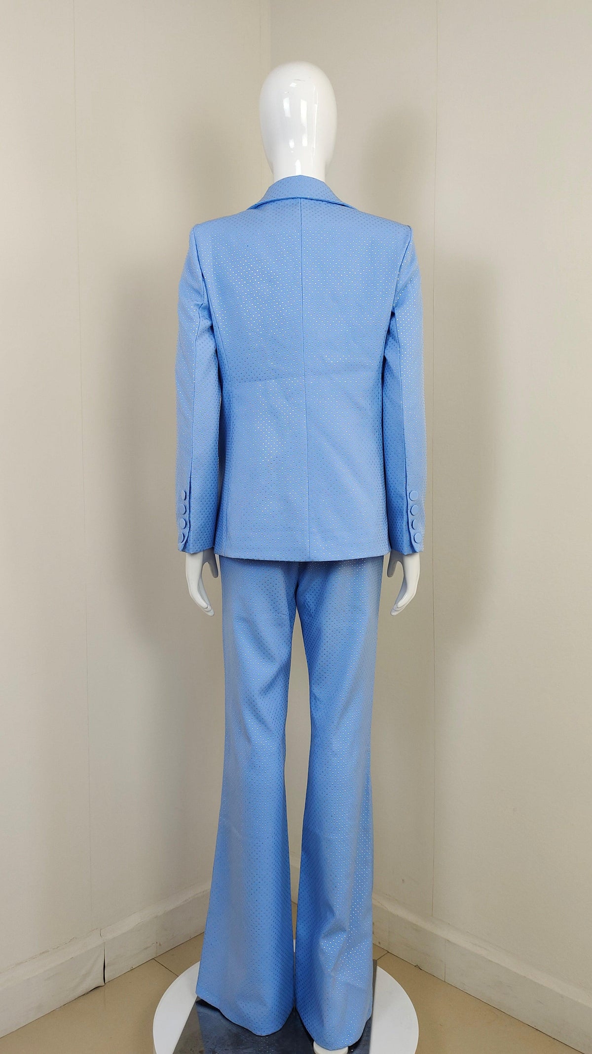 KittenAlarm - Margie Three Piece Bralette & Blazer Top With Long Pants