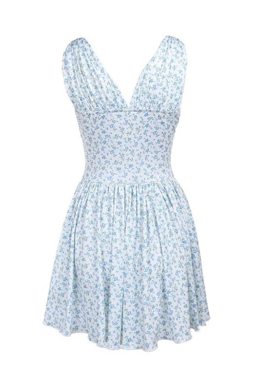 Marissa Bodycon Mini Dress - Sky Blue - Fashionpara