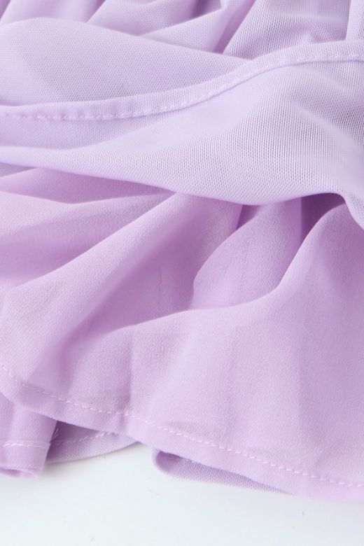 Martine Bodycon Wrap Mini Dress - Lavender Purple - Fashionpara