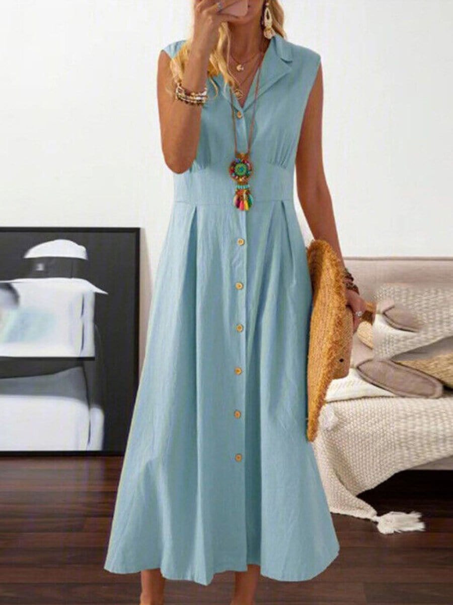 Hemp Maxi Dress - Fashionpara