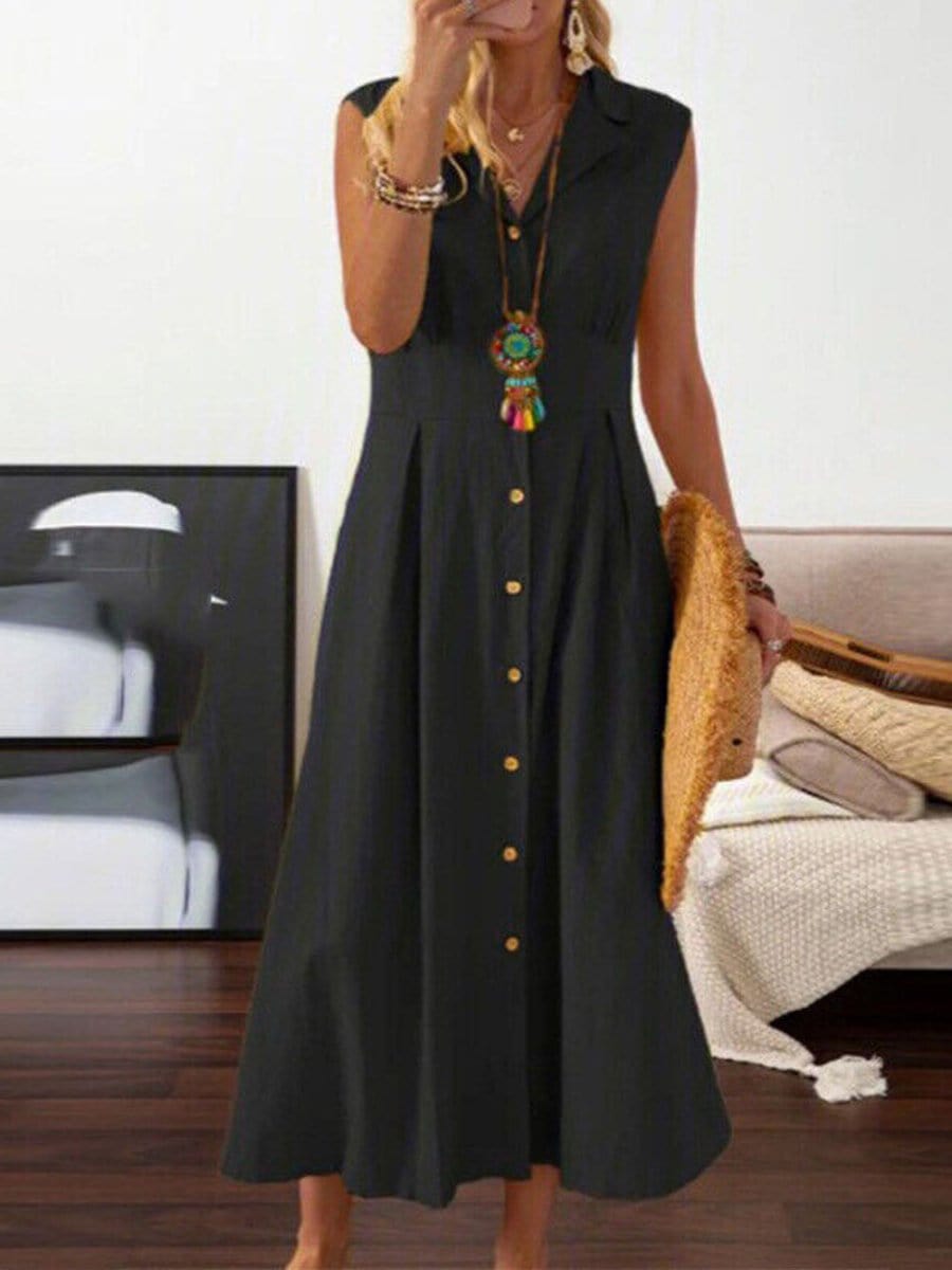 Hemp Maxi Dress - Fashionpara