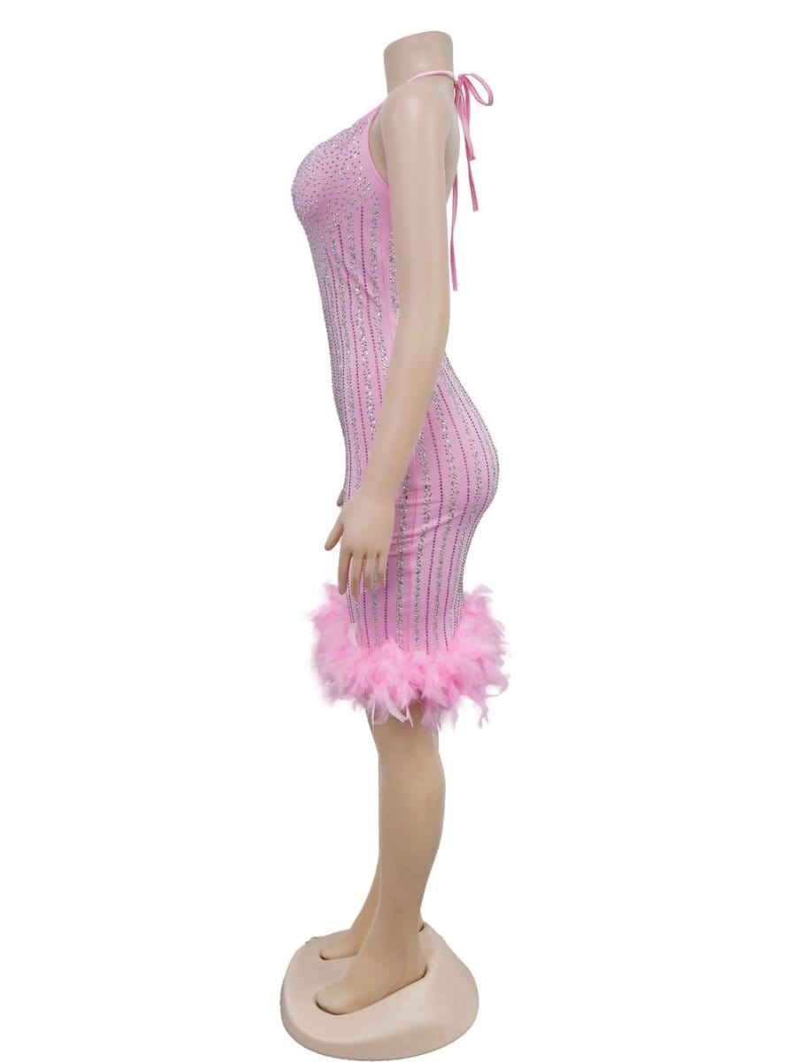 Backless Feather Mini