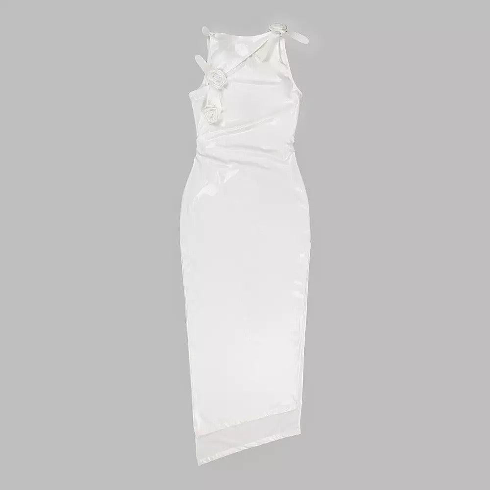 KittenAlarm - Maybelle Sleeveless Rose Embellished Maxi Dress