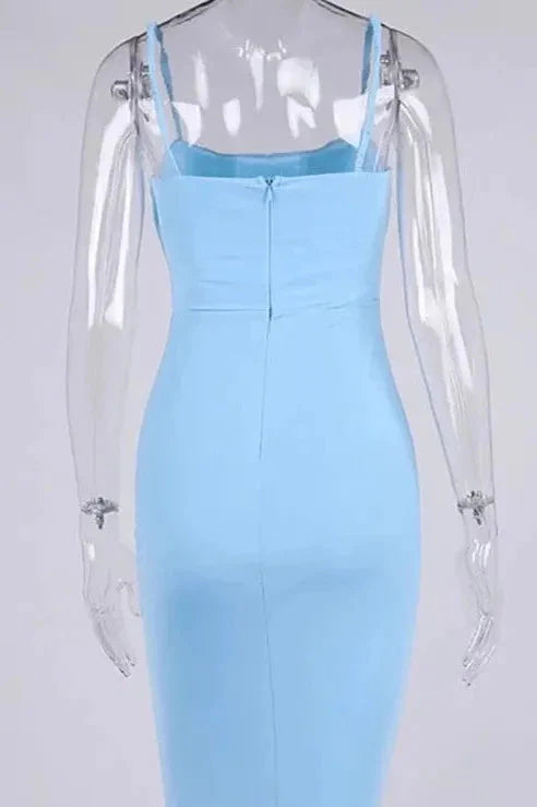 Megan Bodycon Dress - Sky Blue - Fashionpara