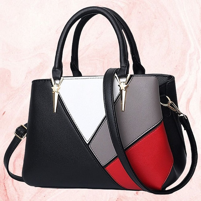 Shoulder Diaper Handbag PU Bag Tote Leather