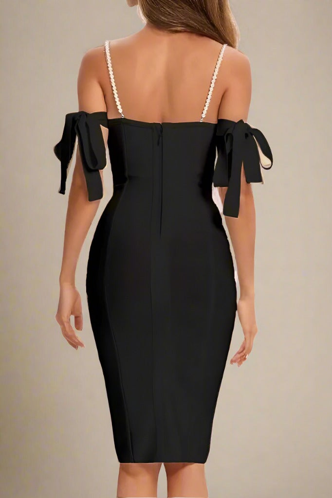 Mia Bandage Dress - Classic Black - Fashionpara