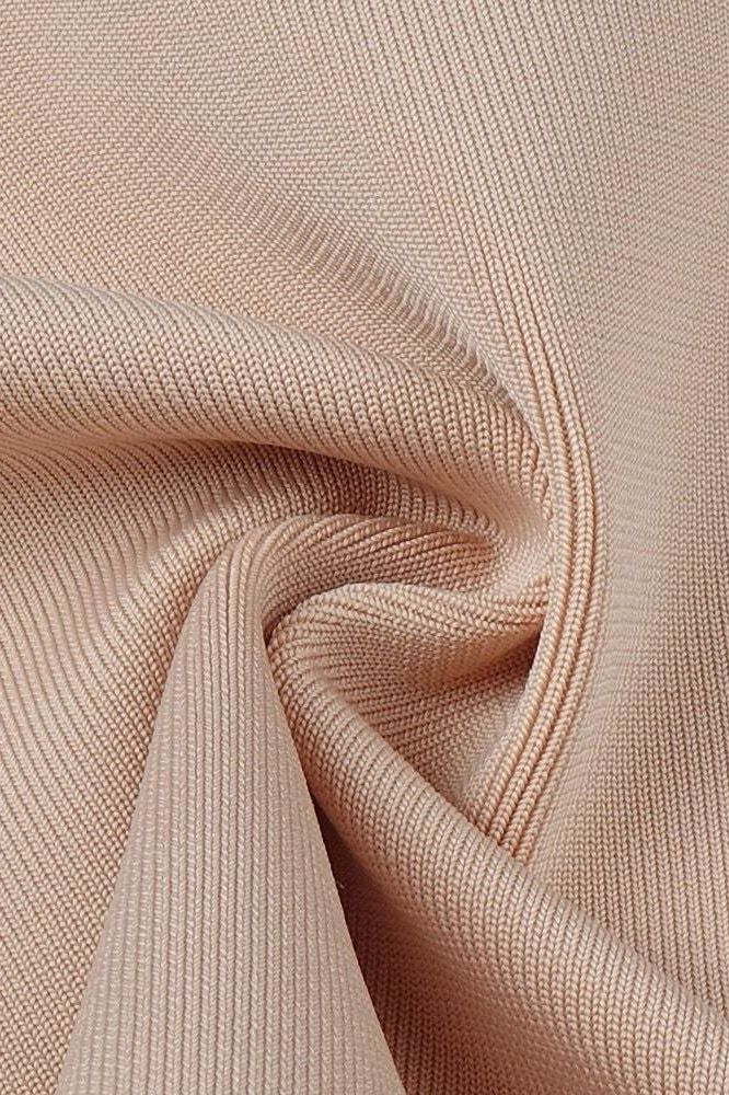 Milan Bandage Midi Dress - Nude - Fashionpara