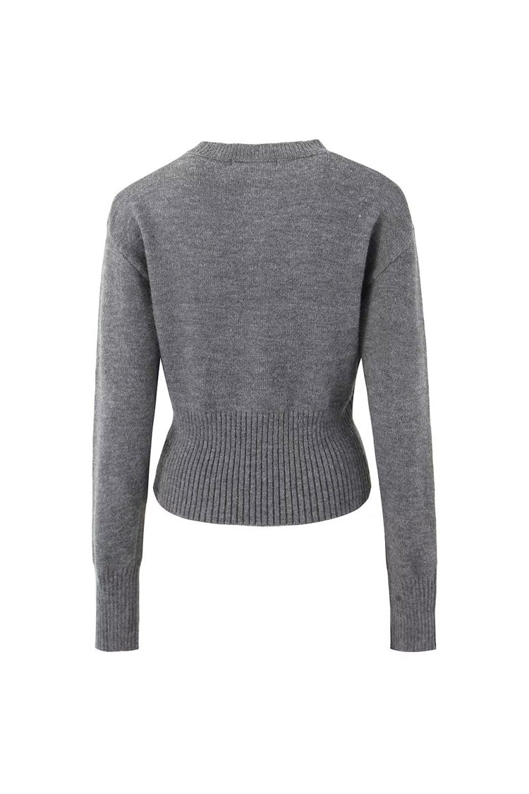 Rosedress Ribbed Knit Crop Cardigan for Effortless Style