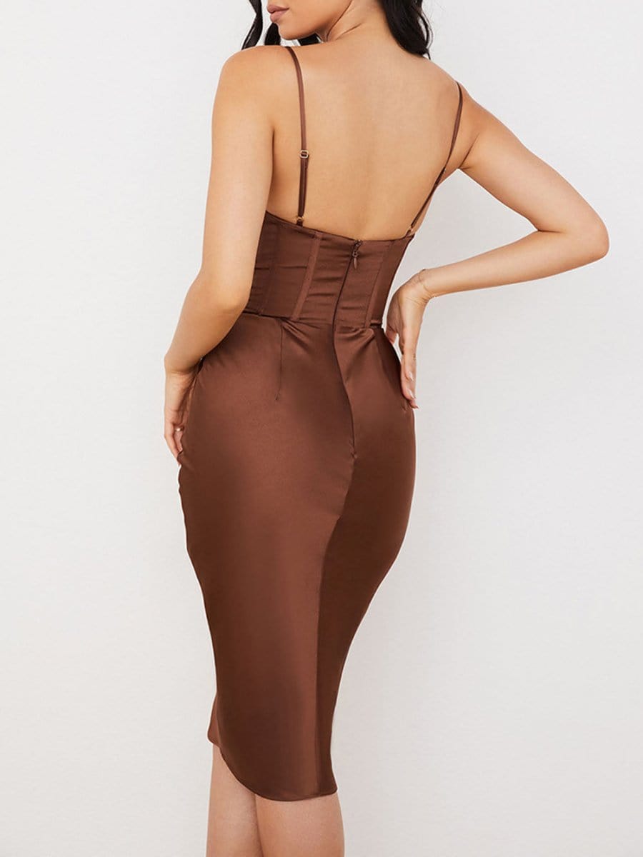 Bodycon Midi Dress - Fashionpara