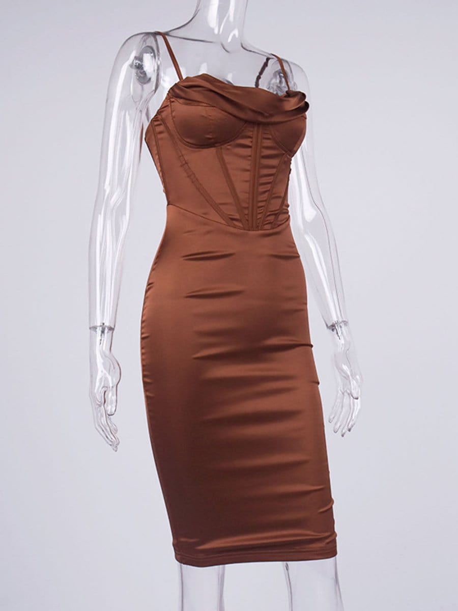 Bodycon Midi Dress - Fashionpara