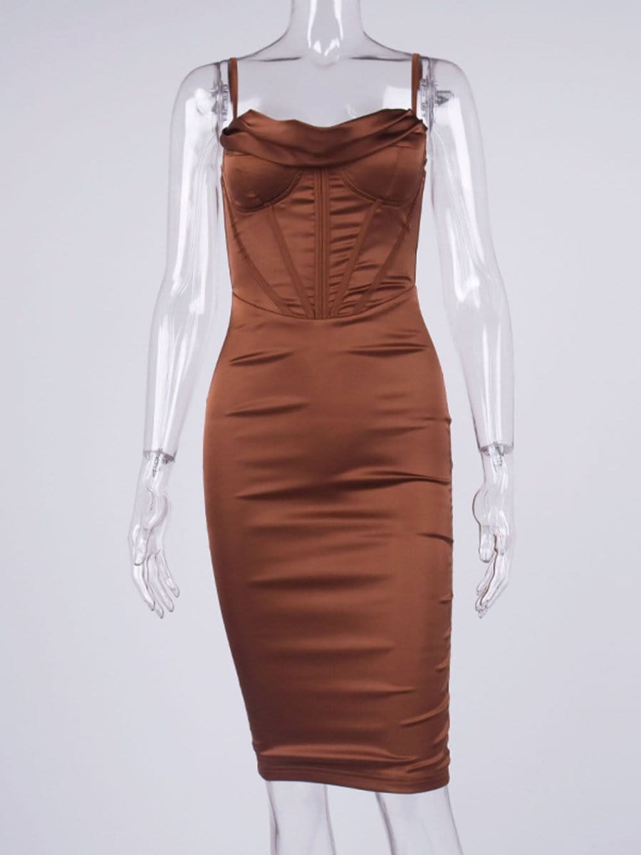 Bodycon Midi Dress - Fashionpara