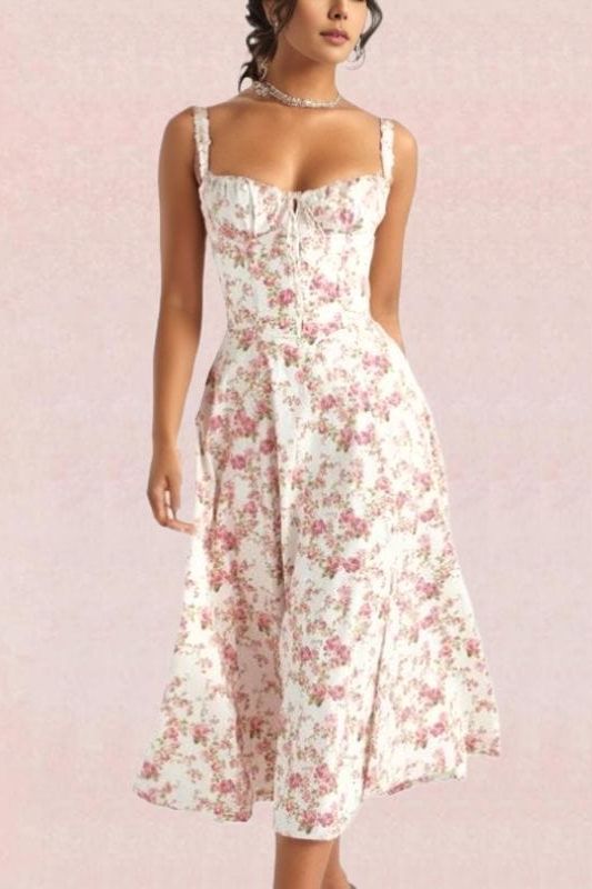 Missy Bodycon Day Midi Dress - Blush Pink - Fashionpara