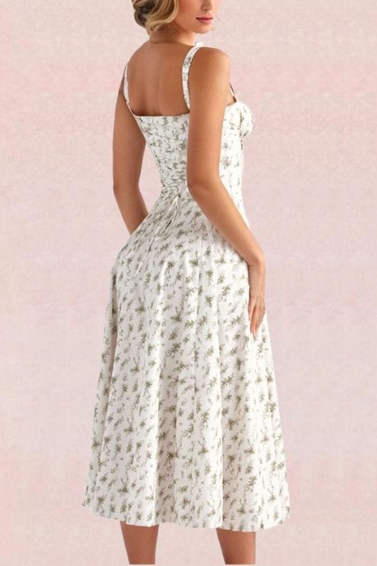 Missy Bodycon Day Midi Dress - Pearl White - Fashionpara