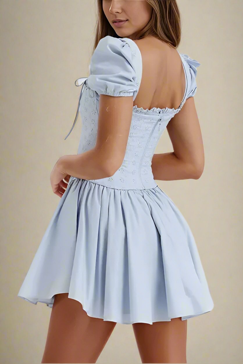 Misty Bodycon Mini Dress - Baby Blue - Fashionpara
