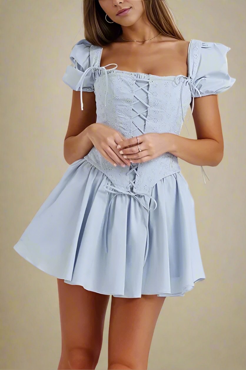 Misty Bodycon Mini Dress - Baby Blue - Fashionpara
