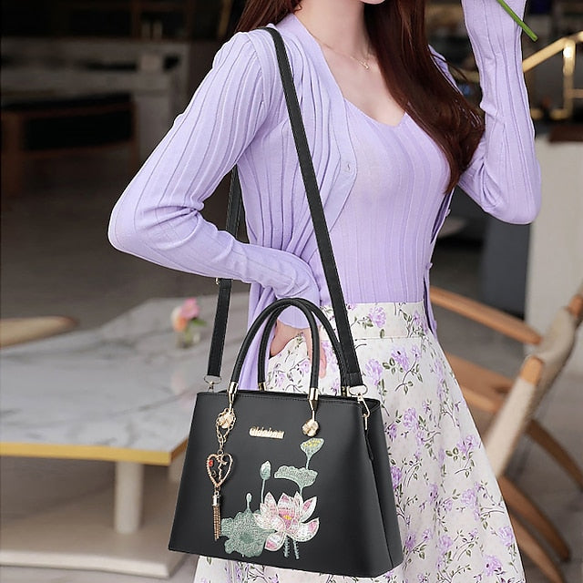 Bag PU Crossbody Handbag Shoulder Boston