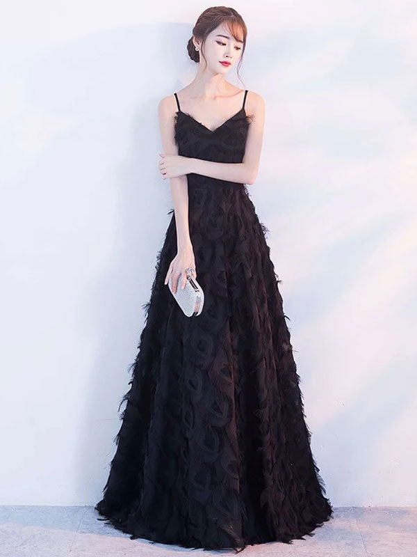 Modern Evening Dresses Blush Pink Long Halter Feathers Sleeveless Floor Length Graduation Dress wedding guest dress