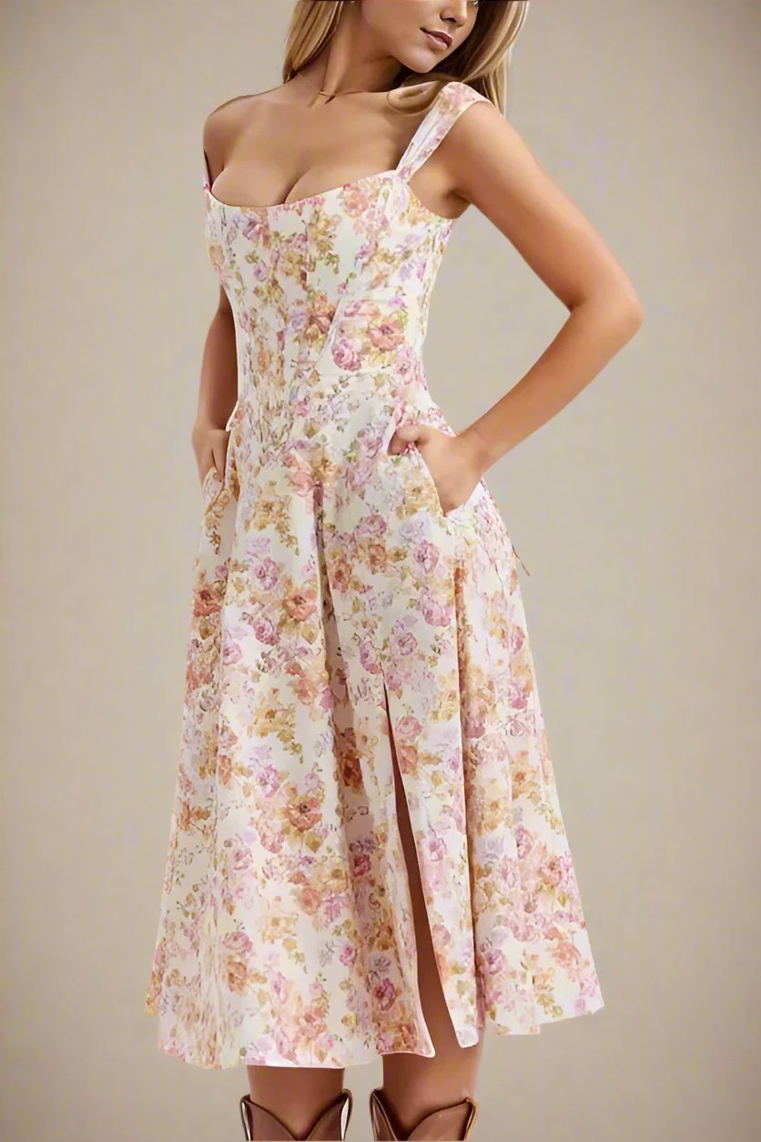 Monique Bodycon Dress - Dusty Pink - Fashionpara