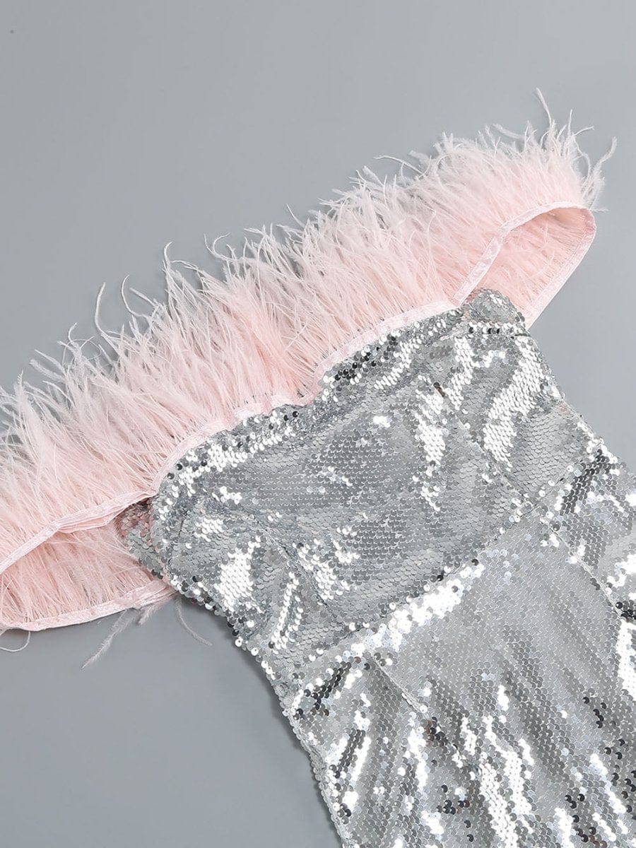 Feather Off Shoulder