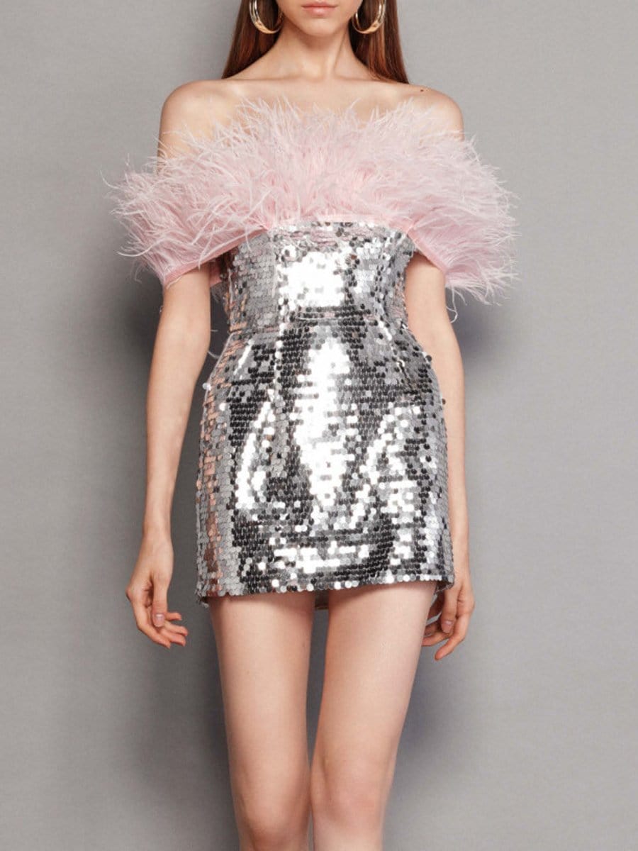 Feather Off Shoulder