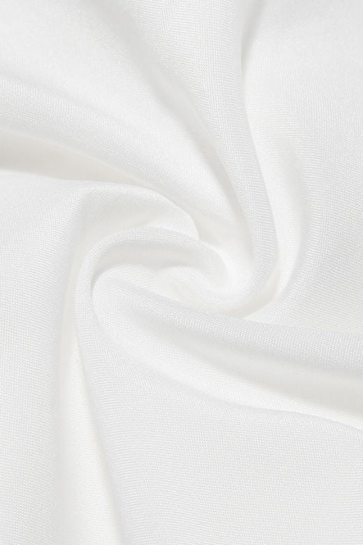 Nancy Bodycon Top - Pearl White - Fashionpara