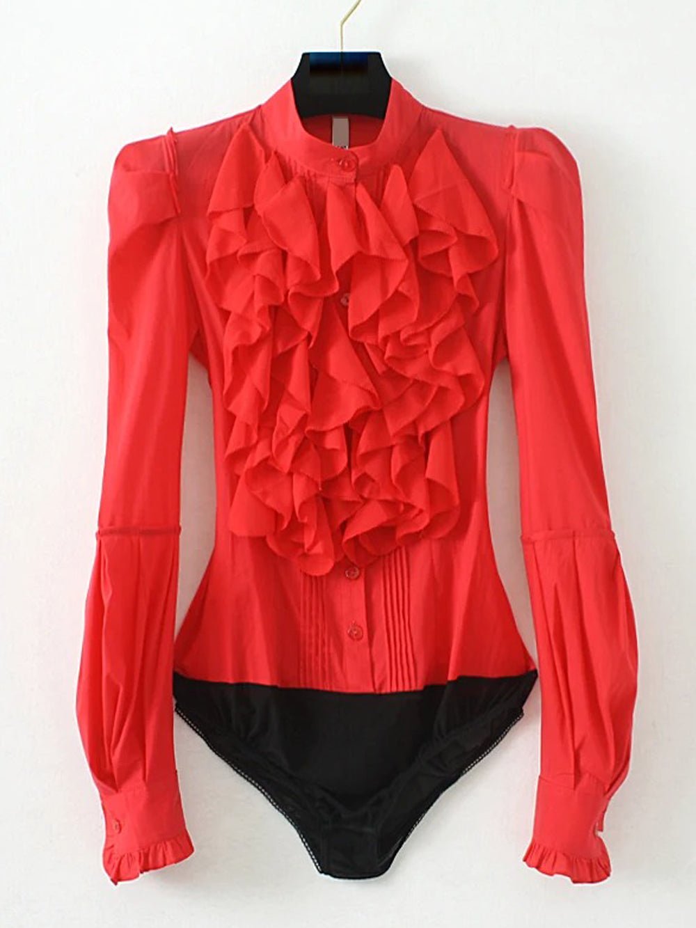 Ruffles Bodysuit Shirt - Fashionpara
