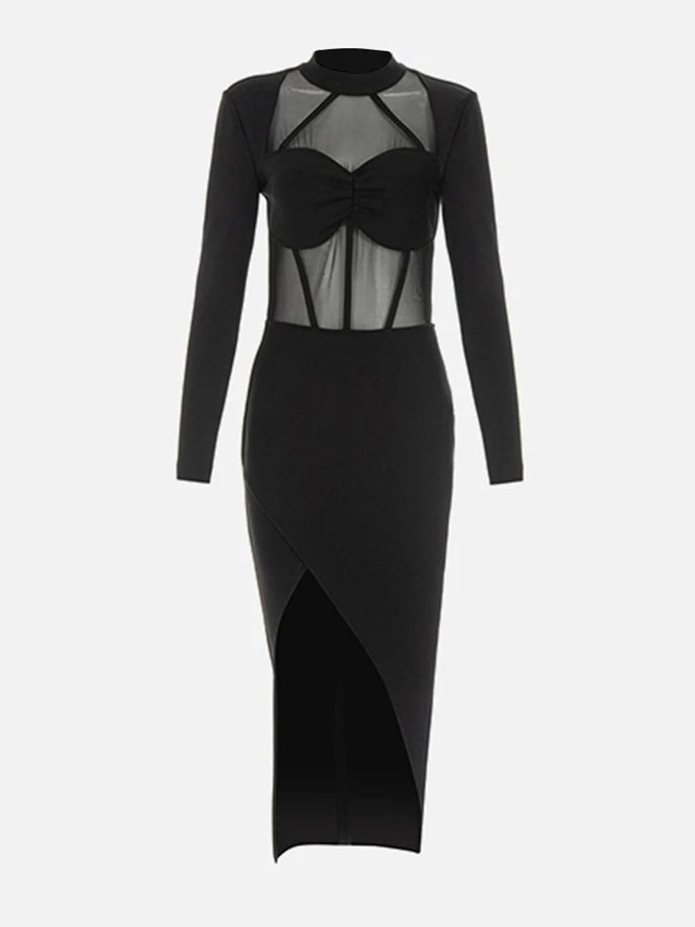 Bodycon Midi Dress - Fashionpara