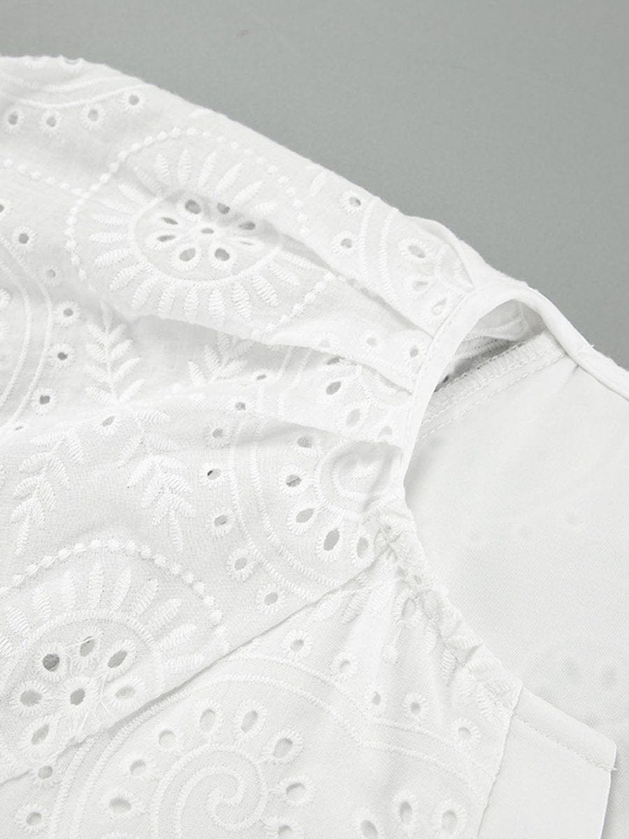 Hollow Out Playsuit - Fashionpara