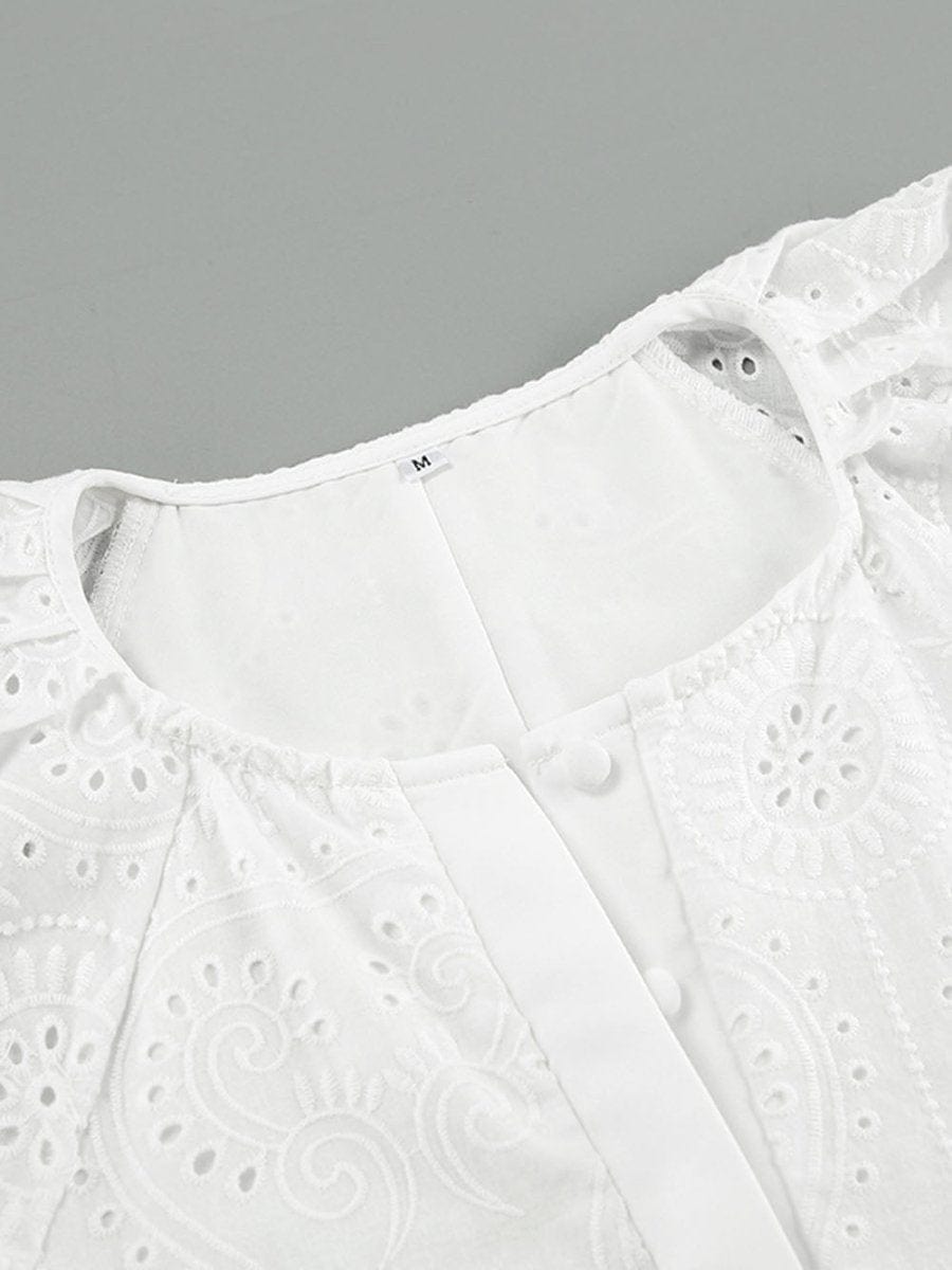 Hollow Out Playsuit - Fashionpara