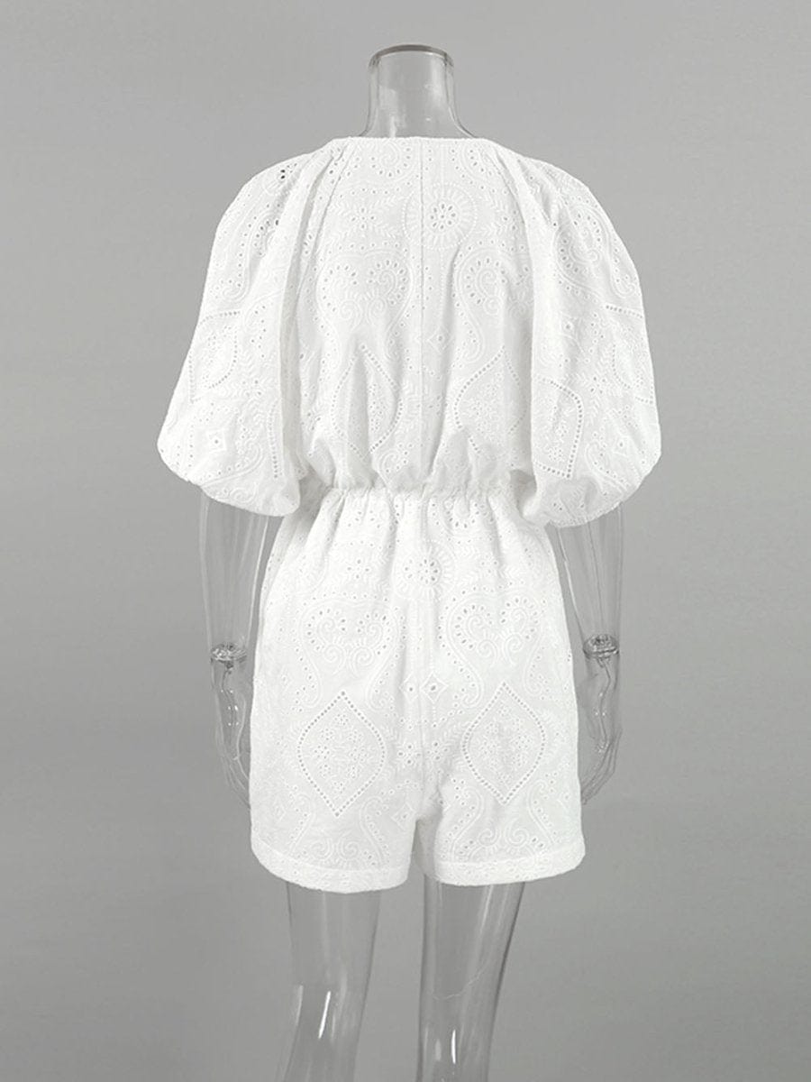 Hollow Out Playsuit - Fashionpara