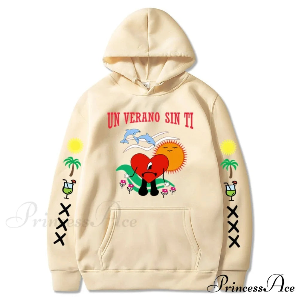 Bad Bunny Printed Hoodie
